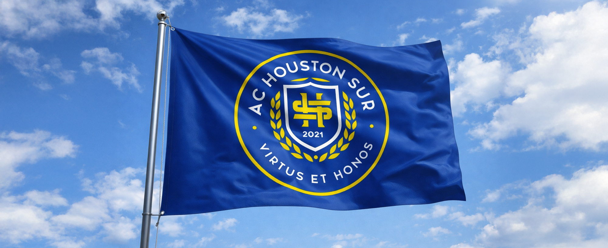 AC Houston Sur flag mockup