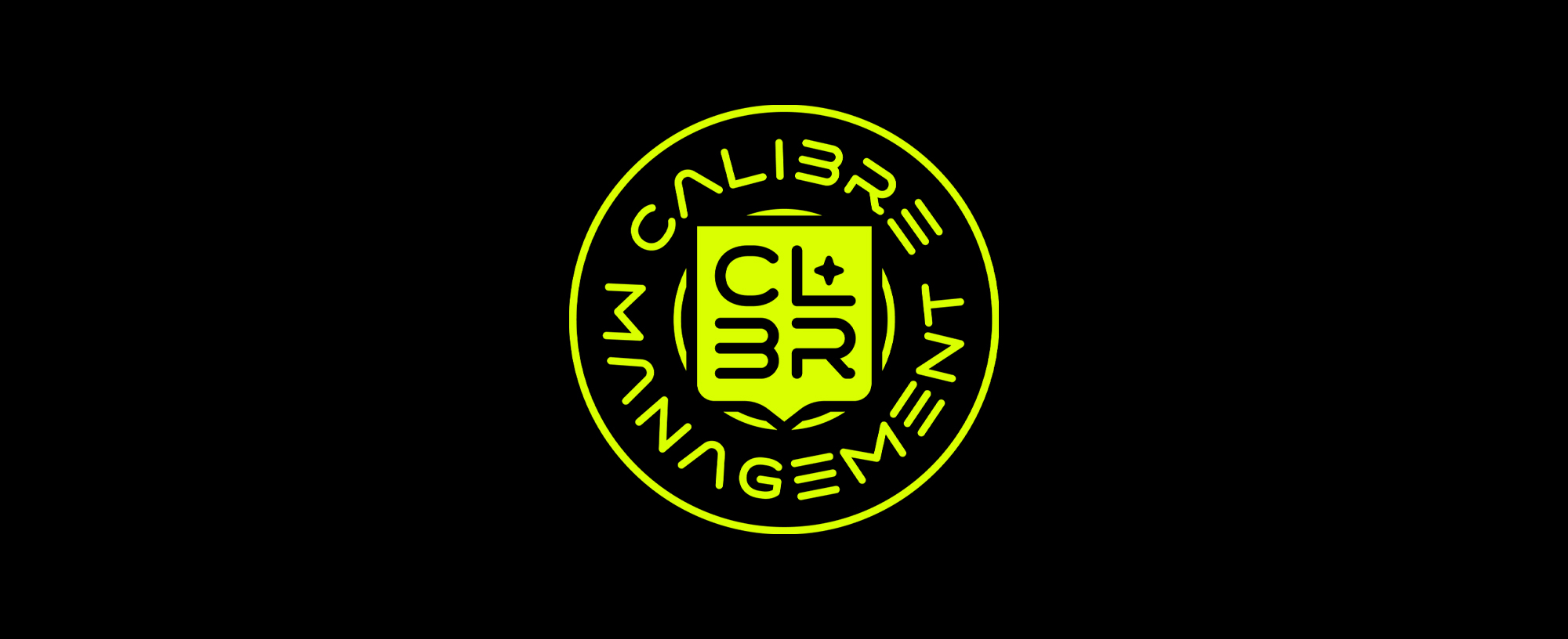Calibre Management neon circular badge
