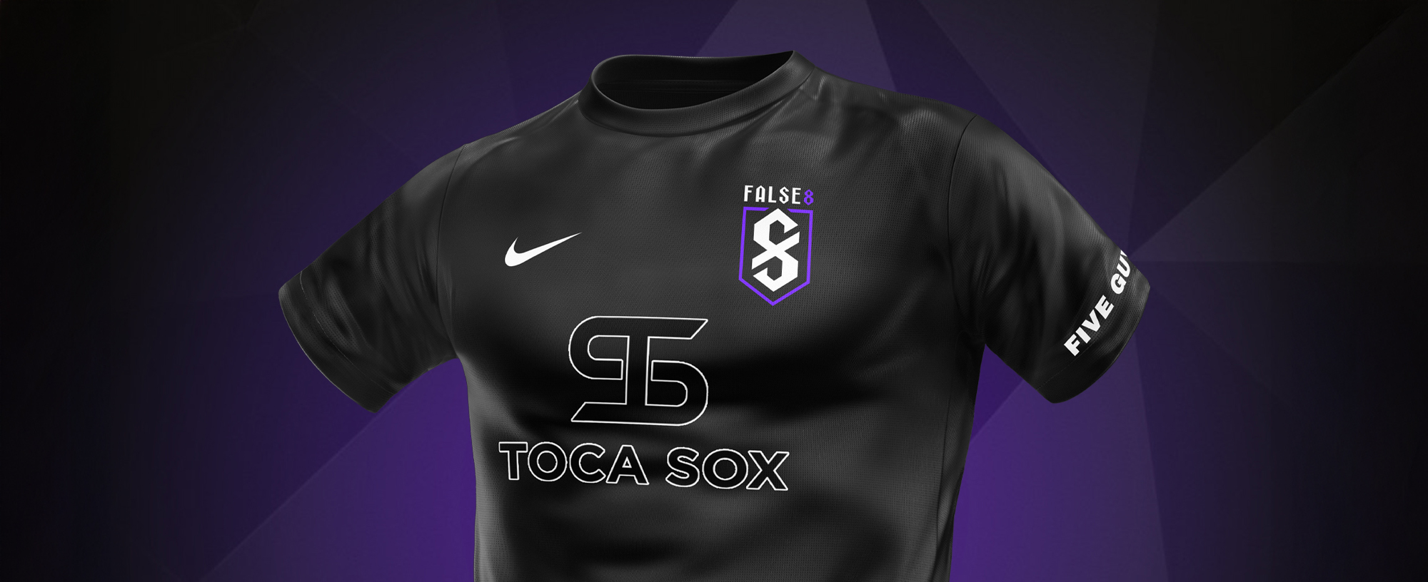 False8 black Nike kit mockup