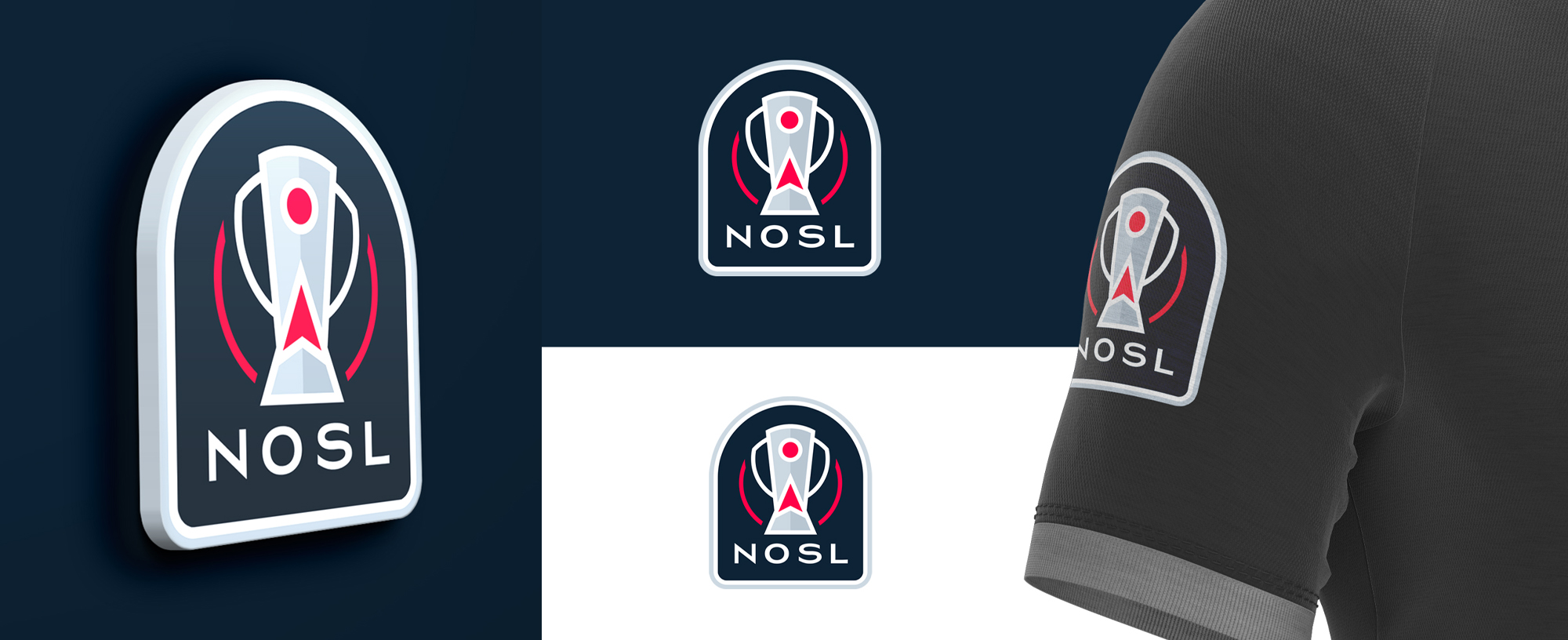 NOSL badge before and after