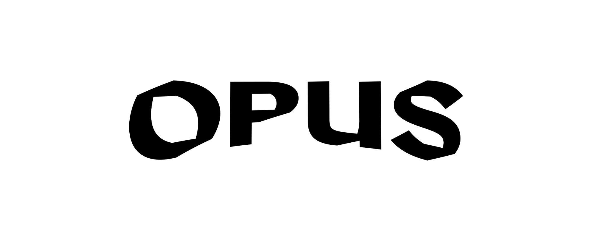 OPUS bold text on white background