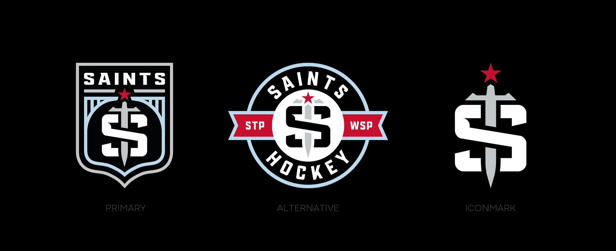 Saints Hockey Club full logo system