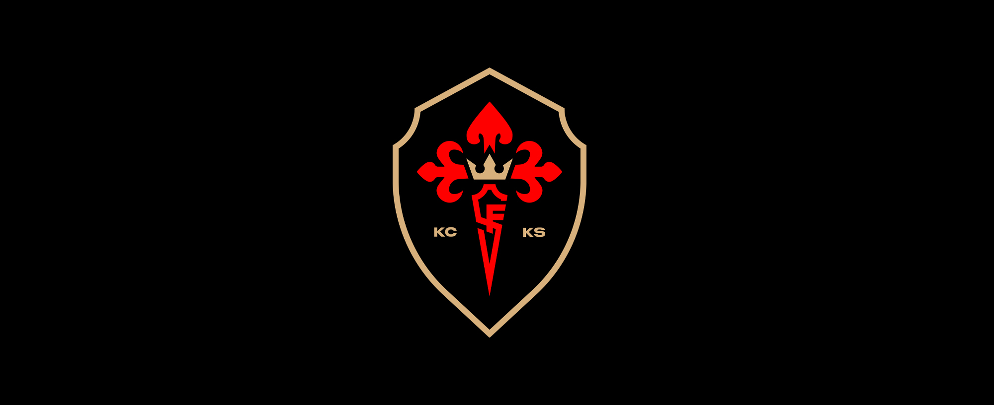 Santafé Wanderers crest on solid black