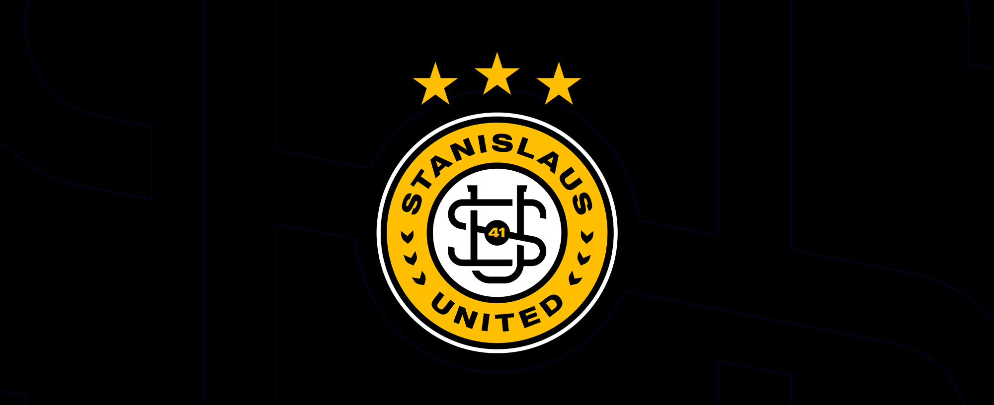 Stanislaus United crest on dark field